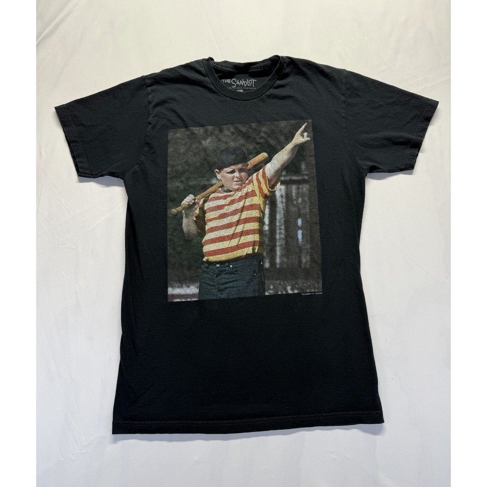 The Sandlot T Shirt Mens Large Black Cotton Baseball Movie Hamilton 'Ham' Porter